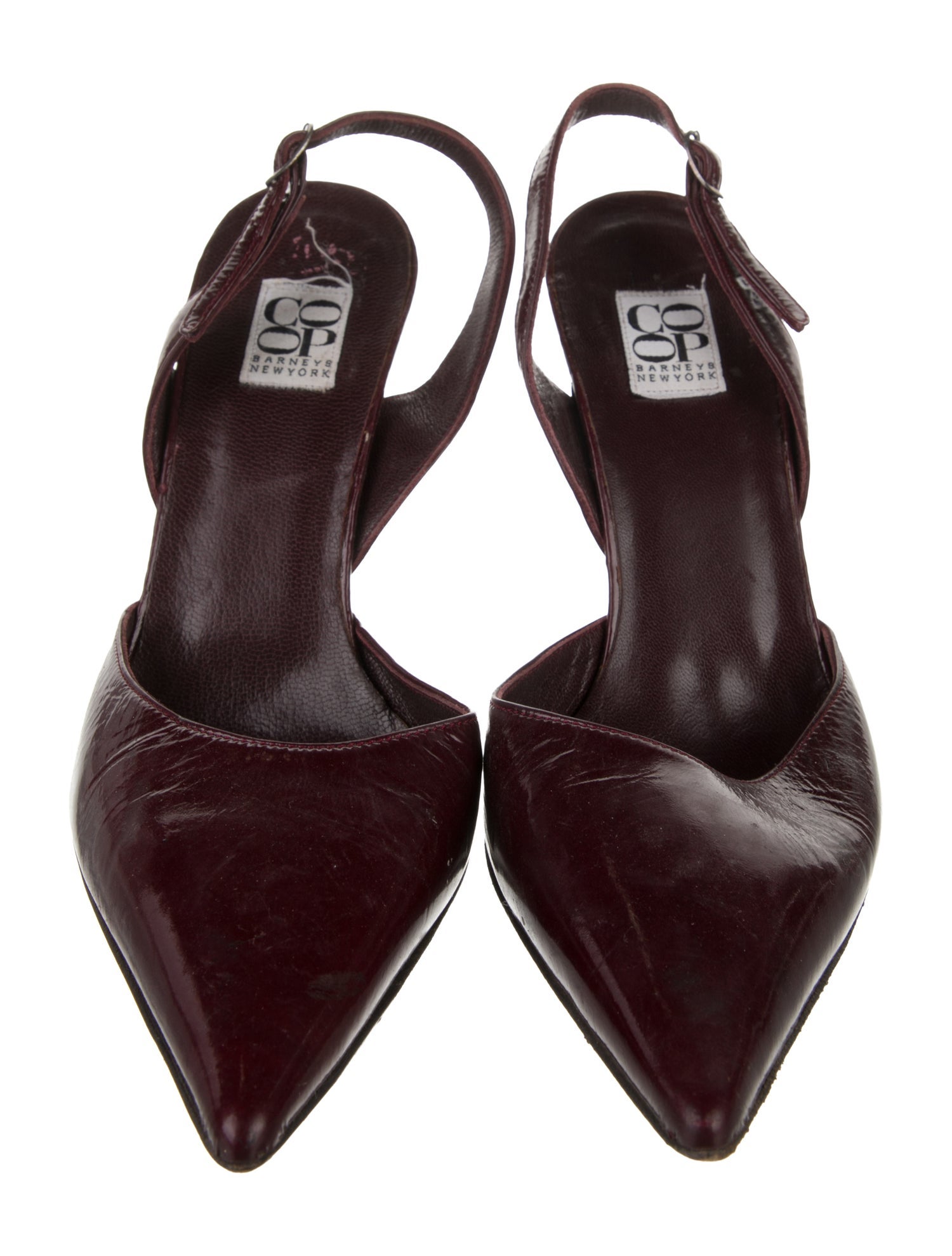 Barney's New York Leather Slingback Pumps